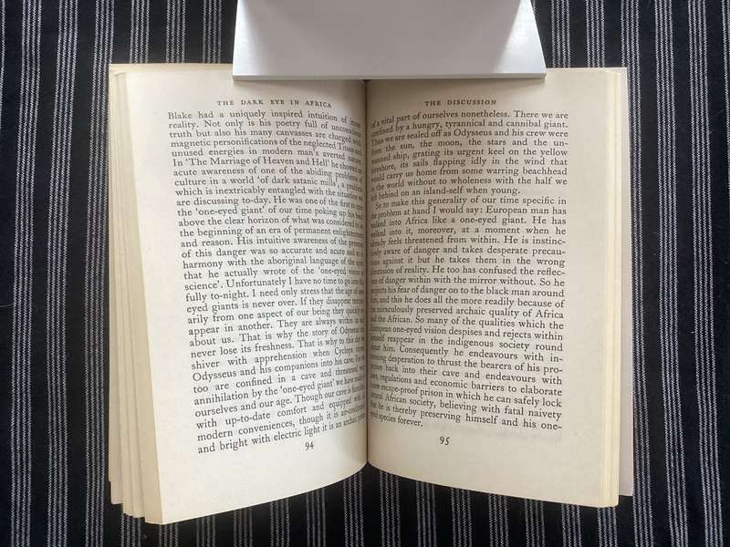 The Dark Eye in Africa, South African edition. Laurens Van Der Post. Softcover .