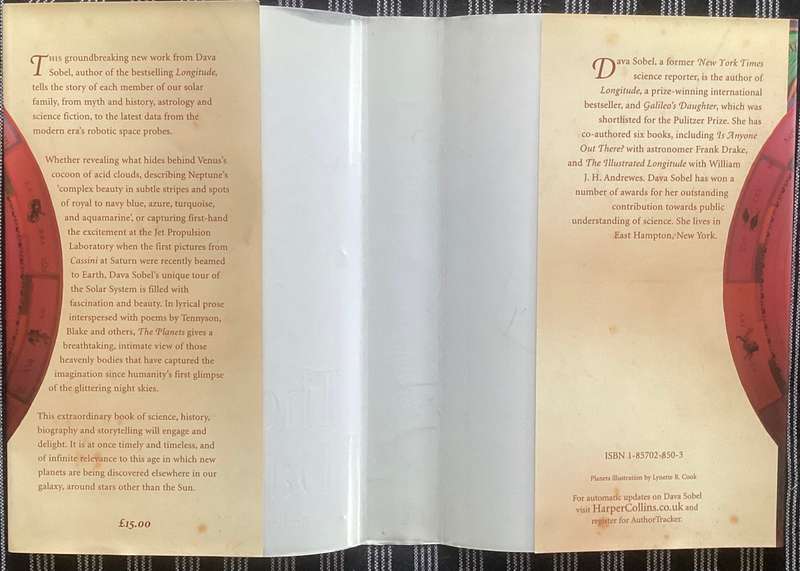 THE PLANETS, by Dava Sobel. Beautifully presented hardcover, first edition.