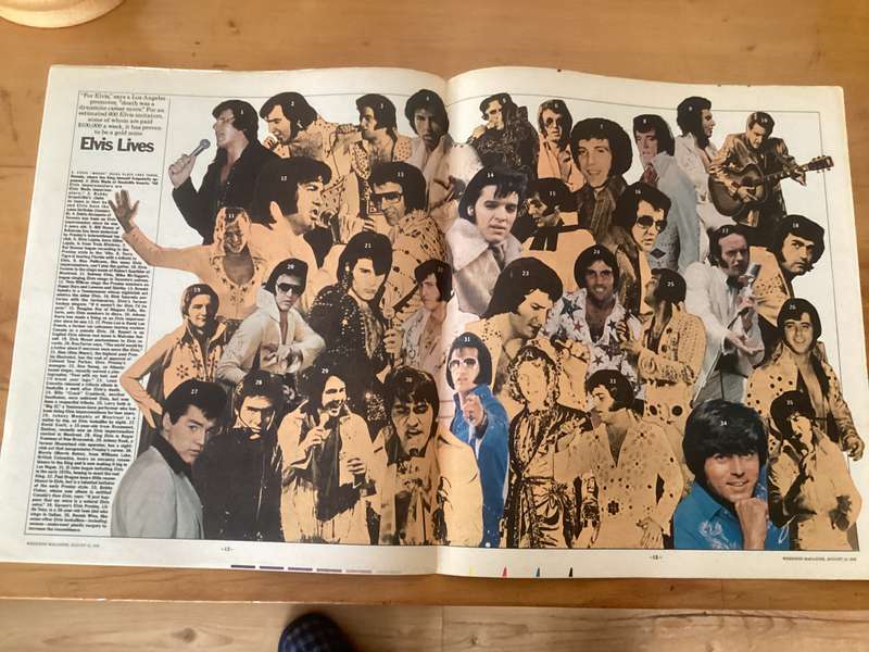 ELVIS. Classic: Weekend Magazine (Canadian 1 year anniversary issue). Complete and in very good con.