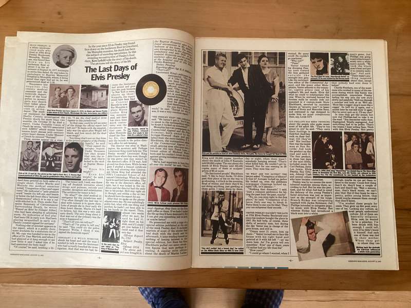 ELVIS. Classic: Weekend Magazine (Canadian 1 year anniversary issue). Complete and in very good con.
