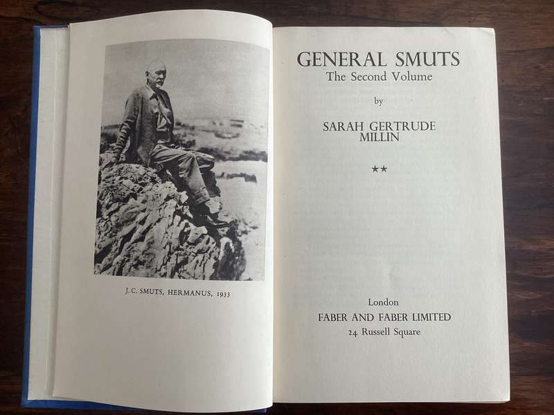 General Smuts, Volumes 1&2 set, by Sarah Gertrude Millin. Hardcovers.