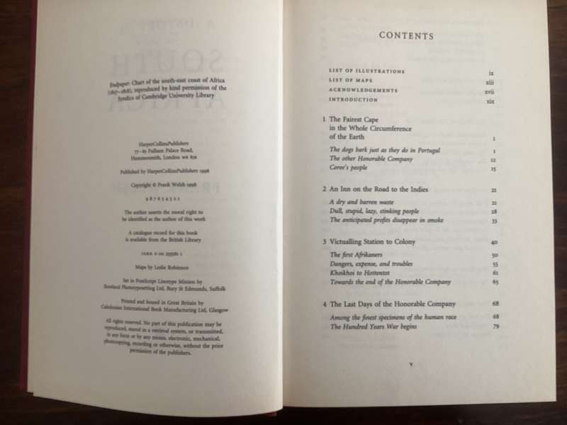 A HISTORY of SOUTH AFRICA, scarce HARDBACK 1st edition, by FRANK WELSH.