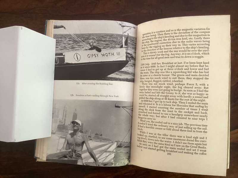Alone across the Atlantic. Francis Chichester, hardcover with jacket, illustrated.