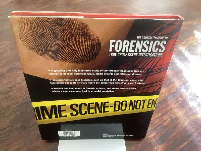 FORENSICS, True Crime Scene Investigations. Large hardcover in a VGood condition.
