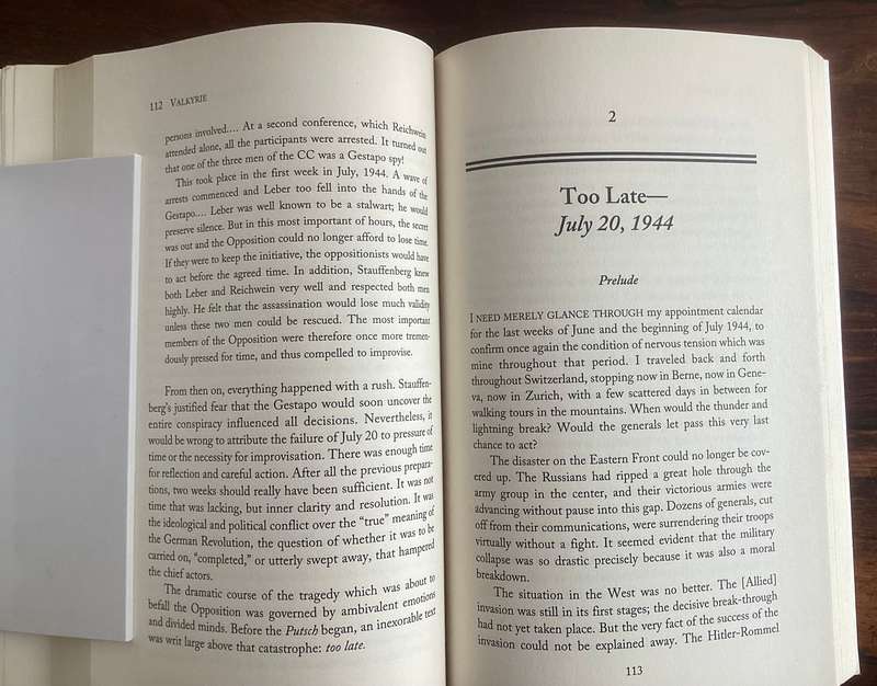 VALKYRIE, An insiders account of The Plot to Kill Hitler. Paperback, VGood condition.
