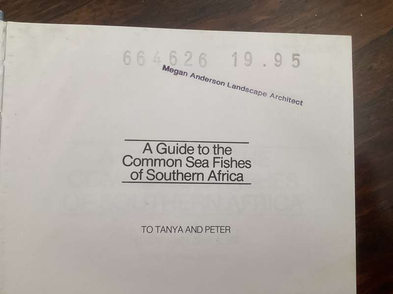 A Guide to The Common Sea Fishes of Southern Africa, by Rudy van der Elst. Hardcover.