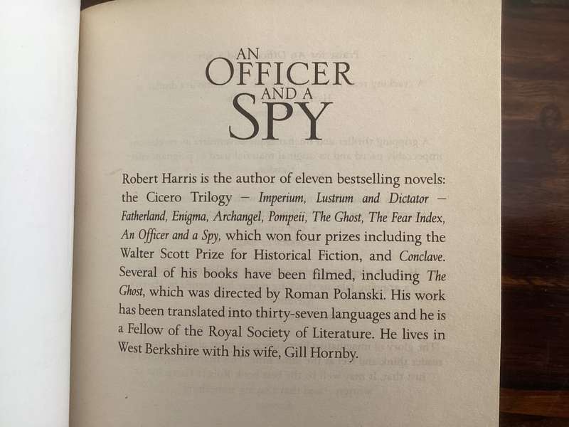 An Officer and a Spy, by Robert Harris. Paperback in a good+ condition.
