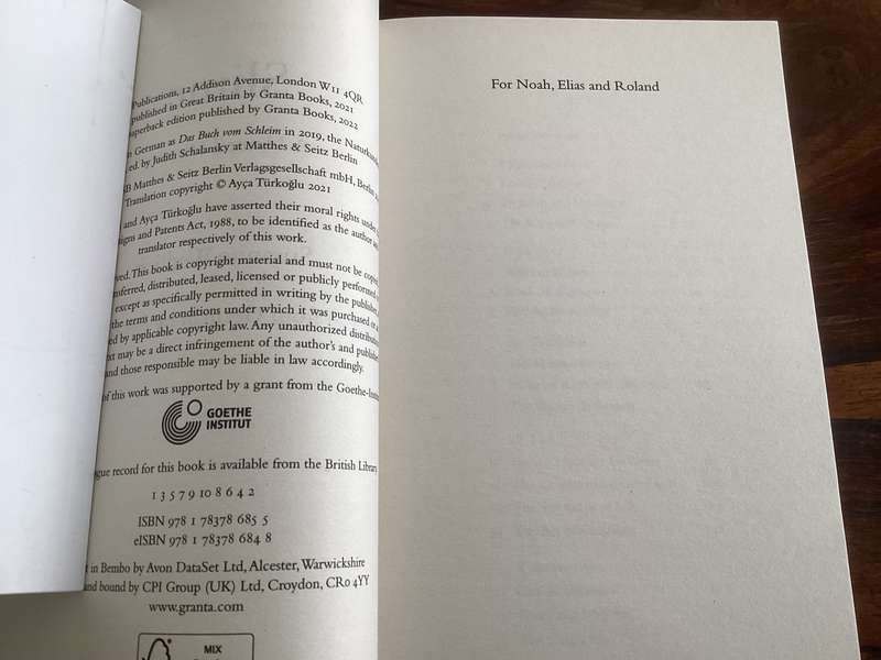 SLIME a natural history. Paperback new condition.
