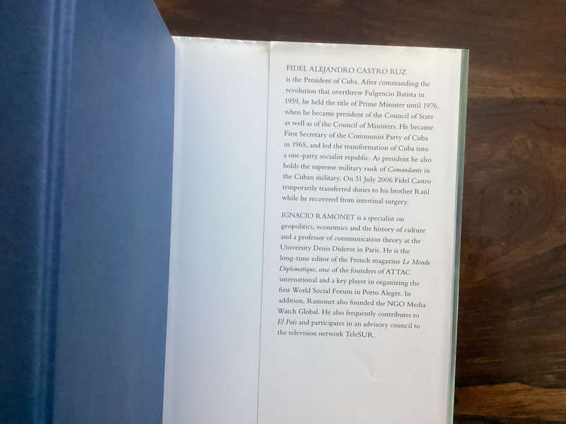 FIDEL CASTRO: My Life. 1st Edition Hardcover, in a Fine condition.