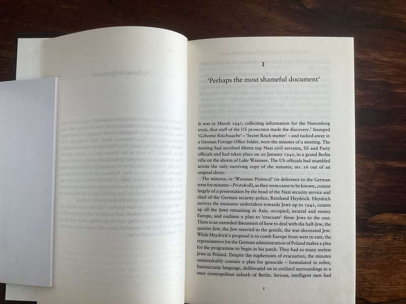 THE VILLA, THE LAKE, THE MEETING. Wannsee meeting, by Mark Rosenman. Hardcover.