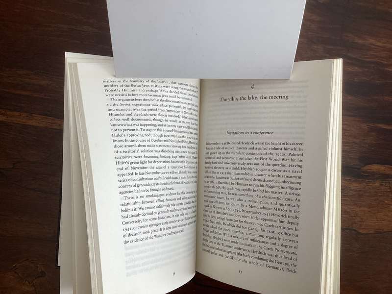 THE VILLA, THE LAKE, THE MEETING. Wannsee meeting, by Mark Rosenman. Hardcover.