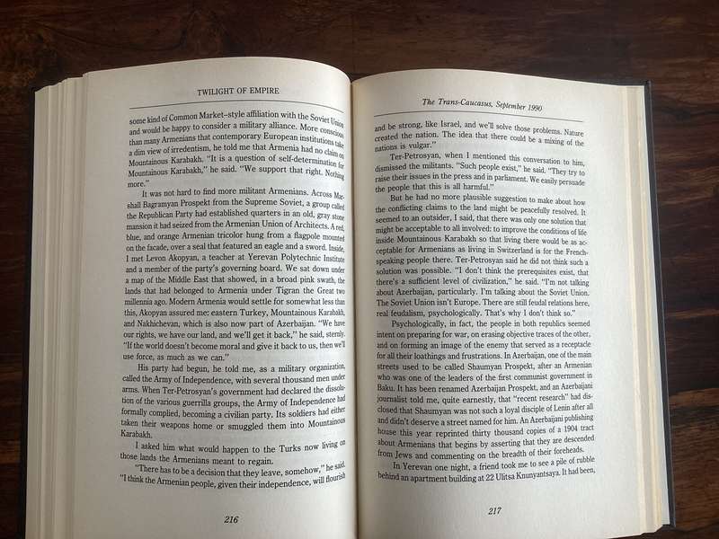 TWILIGHT OF EMPIRE. Inside the crumbling Soviet Bloc. Hardcover, good condition.