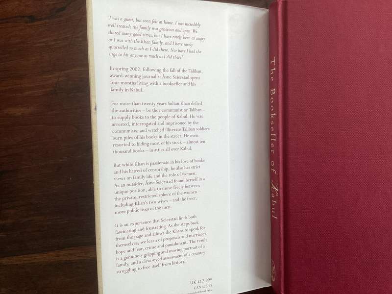 THE BOOKSELLER OF KABUL, by Asne Seierstad. Hardcover in V Good condition