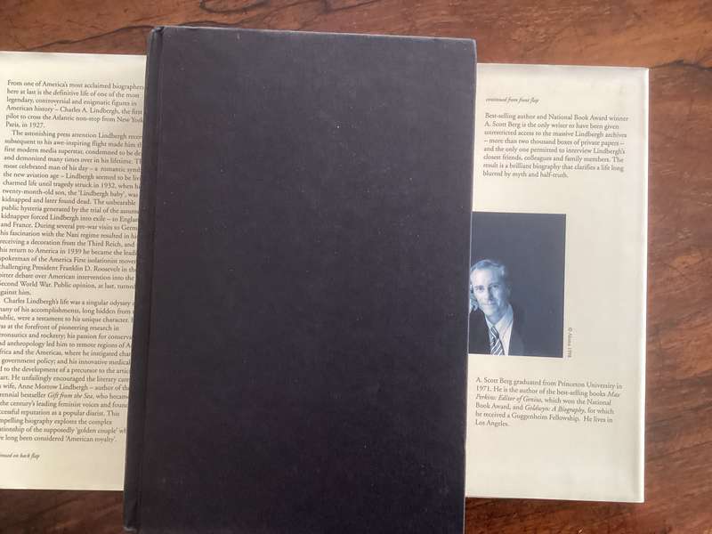 LINDBERGH by A Scott Berg. Hardcover in a Good+ condition.