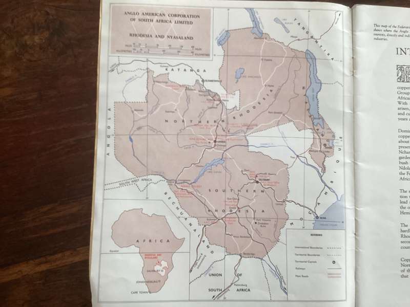 Rhodesia: Anglo American Corporation (The Story of). Large sized booklet.