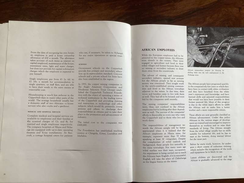 Rhodesia: Anglo American Corporation (The Story of). Large sized booklet.