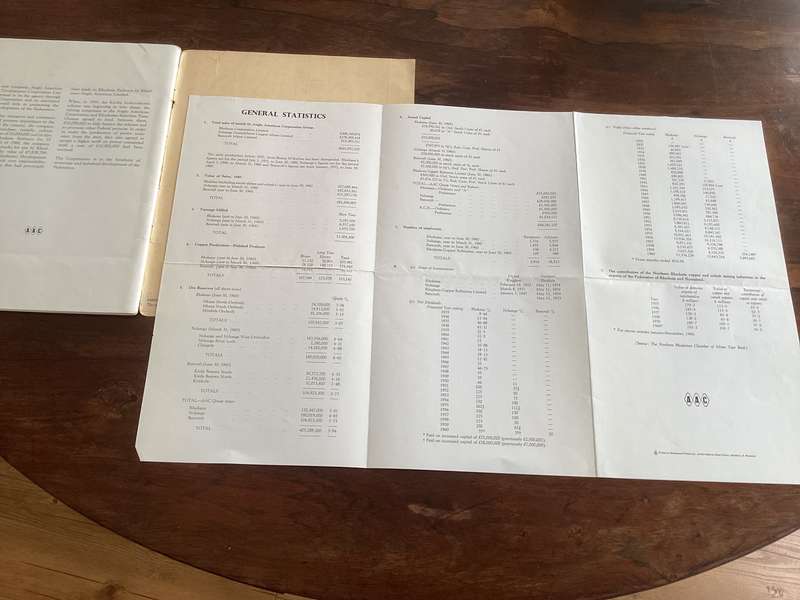 Rhodesia: Anglo American Corporation (The Story of). Large sized booklet.
