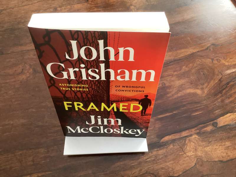 FRAMED by John Grisham and Jim McCloskey. Large 1st print paperback, in excellent condition.