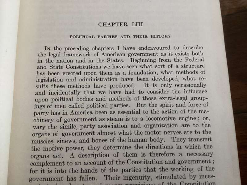 THE AMERICAN COMMONWEALTH Volumes 1 & 2. Hardcovers, 1920 N.Y.
