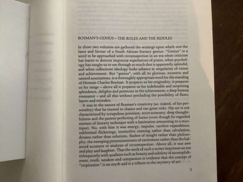 The Collected Works of HERMAN CHARLES BOSMAN. Hardcover