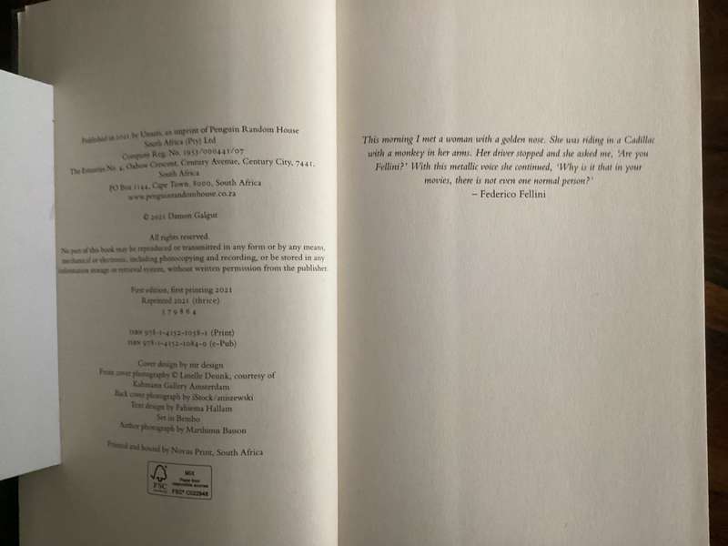 THE PROMISE by Damon Galgut. Paperback in a V Good + condition.