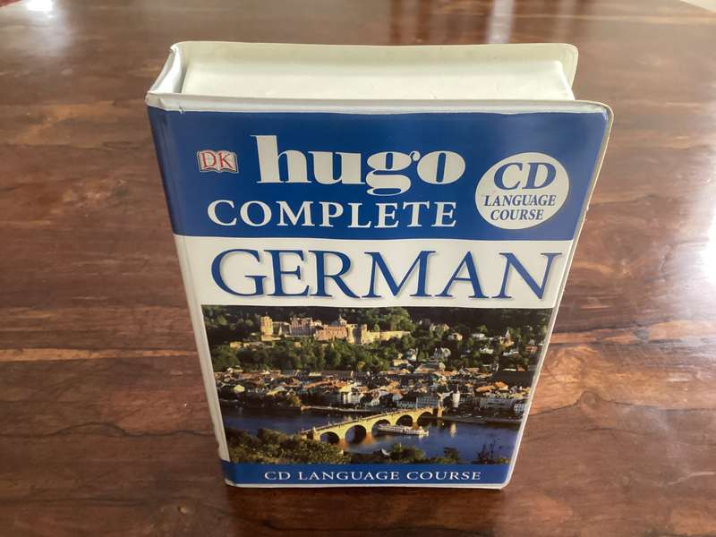 GERMAN LANGUAGE COURSE, Complete Hugo, by DK. TWO BOOKLETS AND 6 CDs.