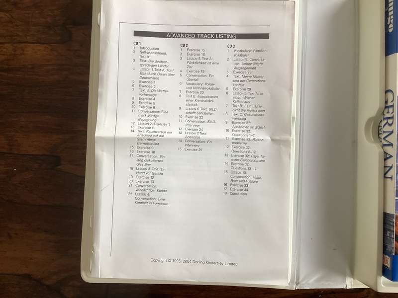 GERMAN LANGUAGE COURSE, Complete Hugo, by DK. TWO BOOKLETS AND 6 CDs.