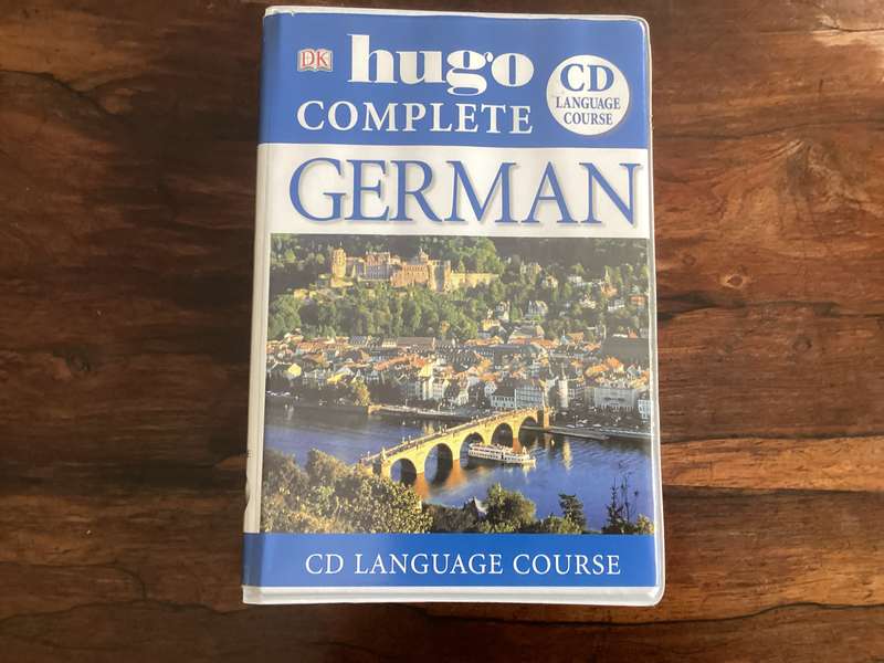 GERMAN LANGUAGE COURSE, Complete Hugo, by DK. TWO BOOKLETS AND 6 CDs.