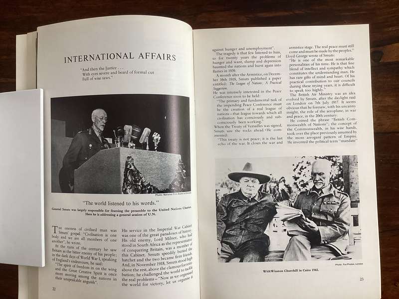 ONE MAN IN HIS TIME. Biographical booklet on Jan Christian Smuts. Illustrated in V Good condition