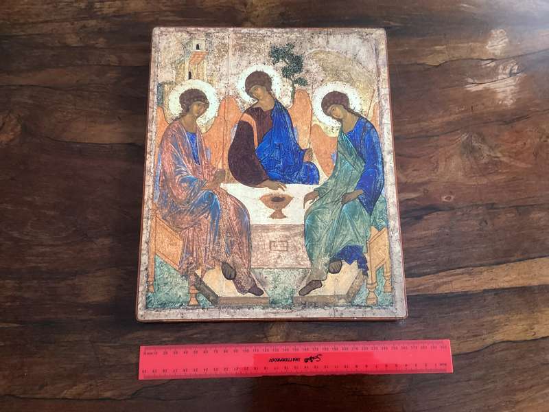 RUSSIAN ICON MOUNTED PRINTS. Purchased in Russia.