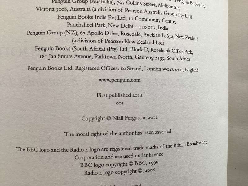 THE GREAT DEGENERATION by Niall Ferguson. First Edition Hardcover in an excellent condition.