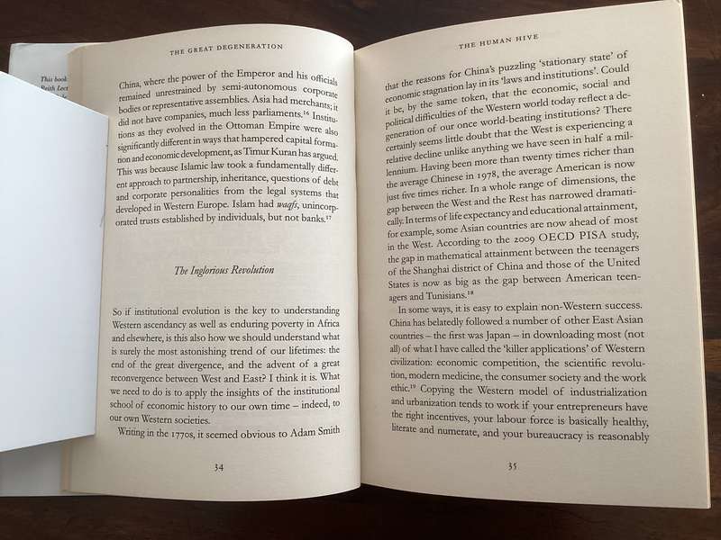 THE GREAT DEGENERATION by Niall Ferguson. First Edition Hardcover in an excellent condition.