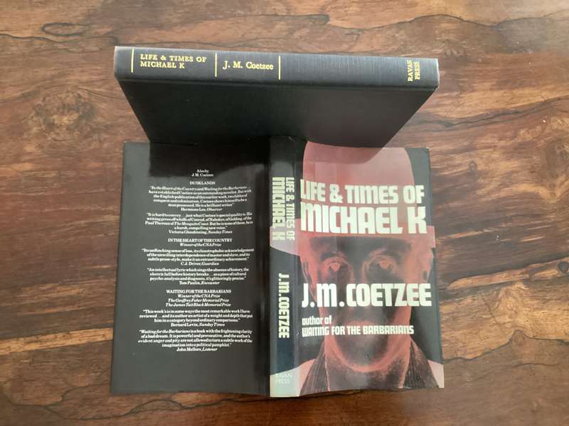 LIFE & TIMES OF MICHAEL K. HARDCOVER by J M COETZEE. Excellent condition.
