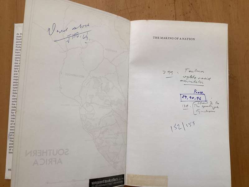 THE MAKING OF A NATION. A history of the Union of South Africa 1910 - 1961, Hardcover by D W Kruger.