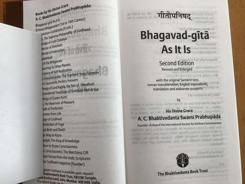 BHAGAVAD GITA, as it is. Hardcover, new book - unread.