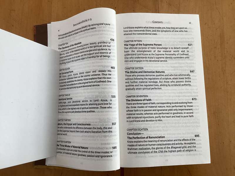 BHAGAVAD GITA, as it is. Hardcover, new book - unread.