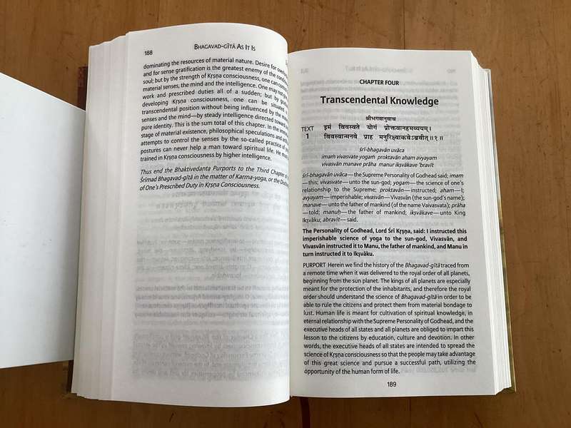 BHAGAVAD GITA, as it is. Hardcover, new book - unread.