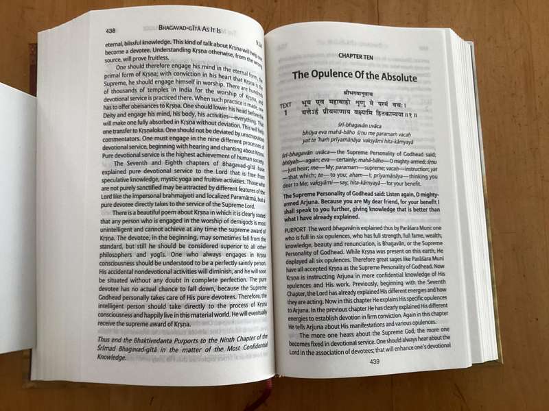 BHAGAVAD GITA, as it is. Hardcover, new book - unread.