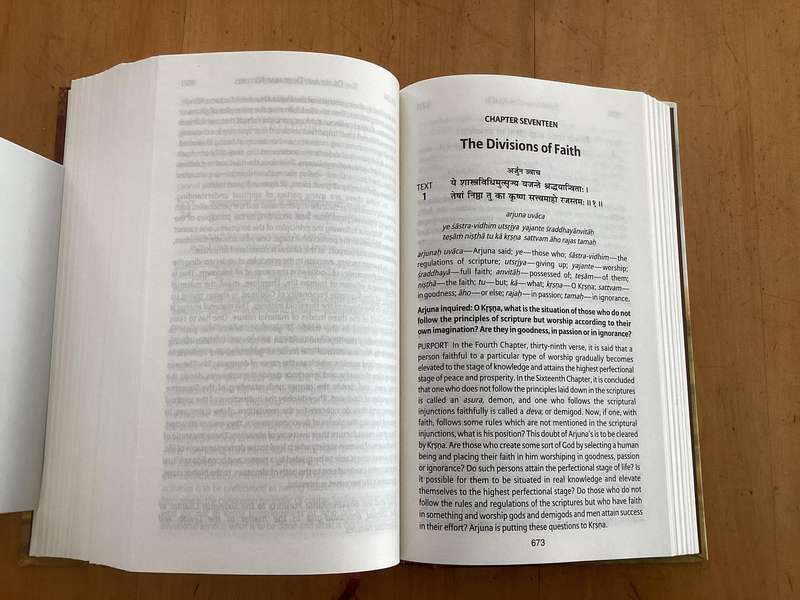 BHAGAVAD GITA, as it is. Hardcover, new book - unread.