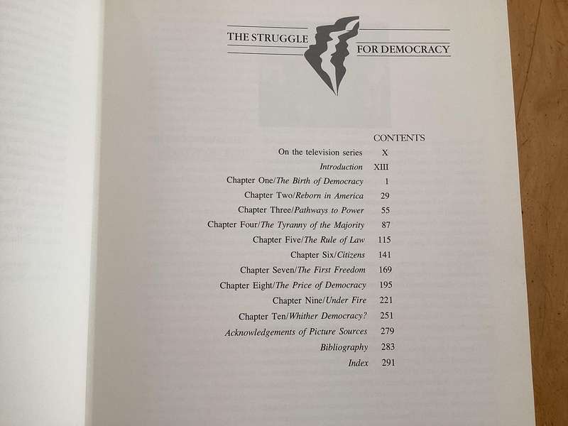 The Struggle For DEMOCRACY. Hardcover coffee-table book. V Good condition.