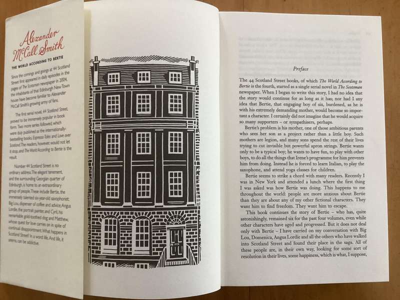 THE WORLD ACCORDING TO BERTIE. Hardcover by Alexander McCall Smith. V Good+ condition.