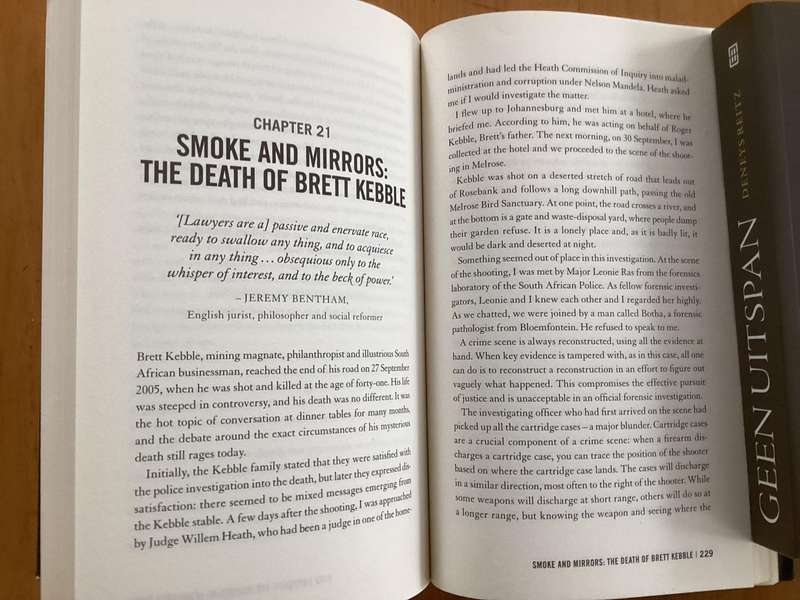 STEEPED IN BLOOD, David Klatzow, as told to Sylvia Walker. Paperback in excellent condition.