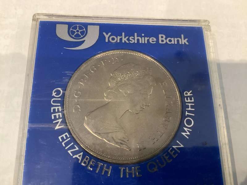 QUEEN MOTHER Commemorative coin, issued by Yorkshire Bank on her 80th birthday.