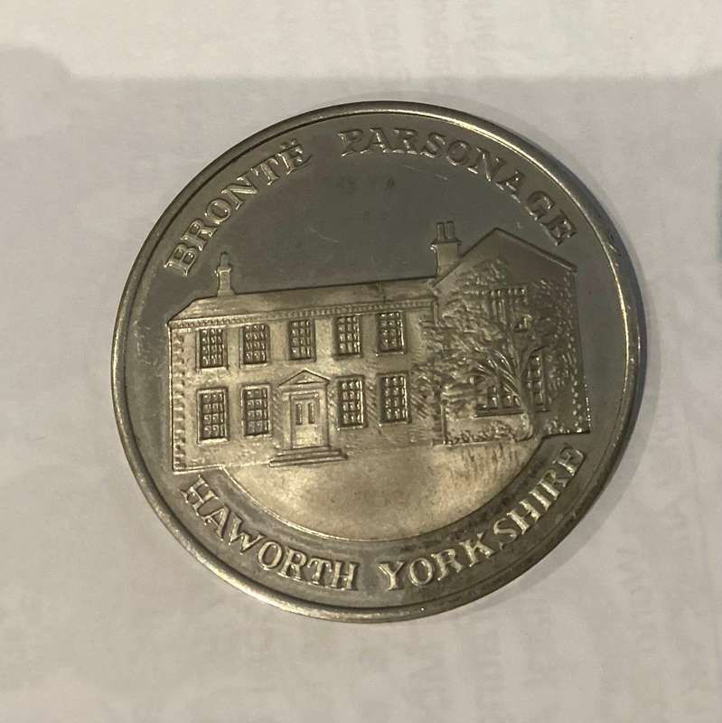 CHARLOTTE BRONTE (Bronte Parsonage) commemorative birthdate medal.