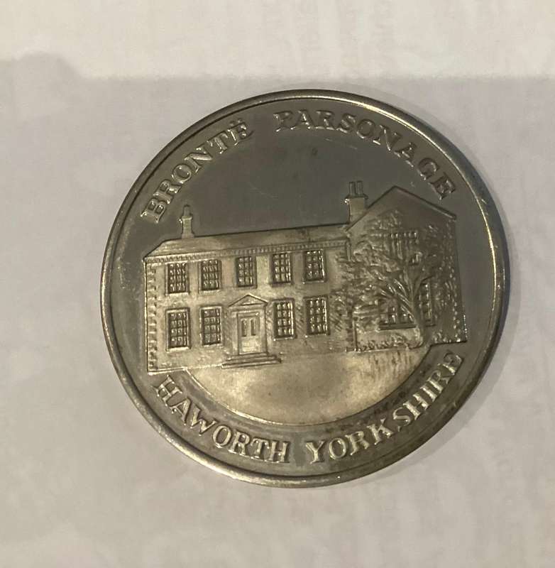 CHARLOTTE BRONTE (Bronte Parsonage) commemorative birthdate medal.