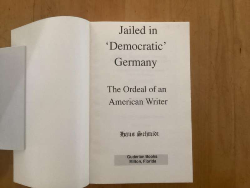 JAILED IN DEMOCRATIC GERMANY. The Ordeal of an American Writer. Paperback, excellent condition.