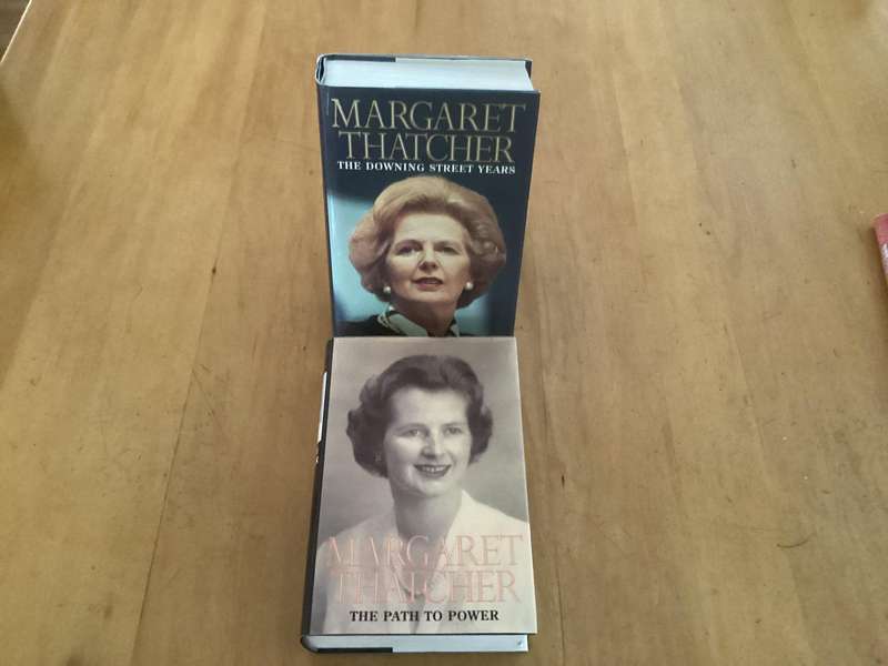 MARGARET THATCHERS Two volume set, in an excellent condition.