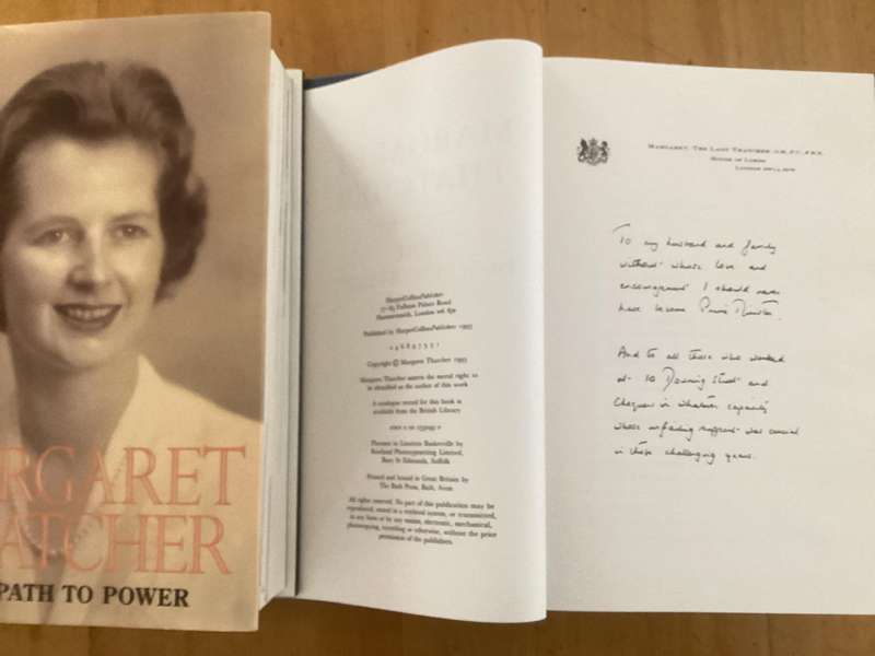 MARGARET THATCHERS Two volume set, in an excellent condition.
