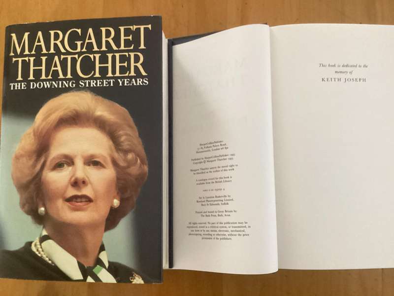 MARGARET THATCHERS Two volume set, in an excellent condition.