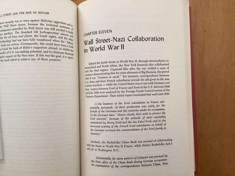 WALL STREET AND THE RISE OF HITLER. Hardcover by Anthony C Sutton.